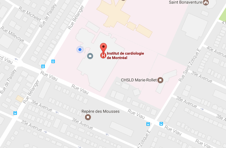 Plan GoogleMap de l'Institut